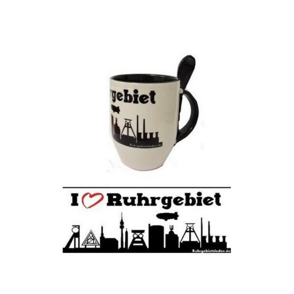 Tasse mit L?ffel: I LOVE Ruhrgebiet