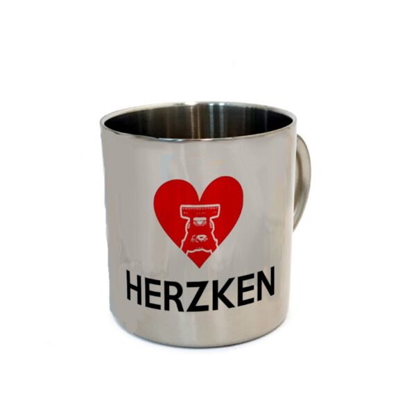 Edelstahltasse "Herzken"