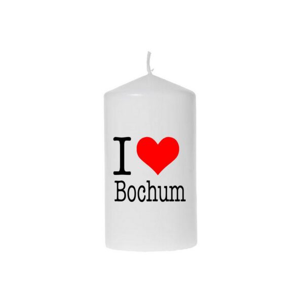 Kerze I love Bochum