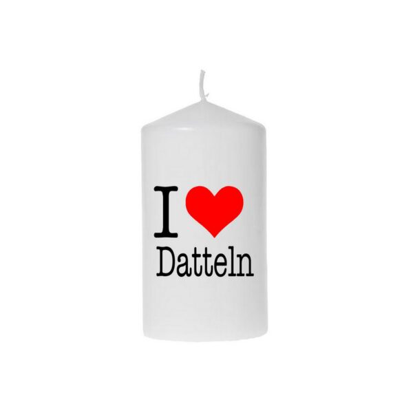 Kerze I love Datteln