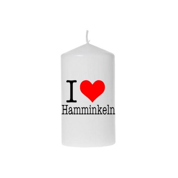 Kerze I love Hamminkeln