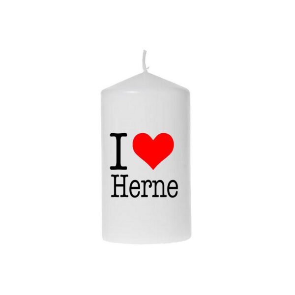 Kerze I love Herne