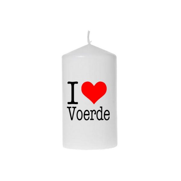 Kerze I love Voerde