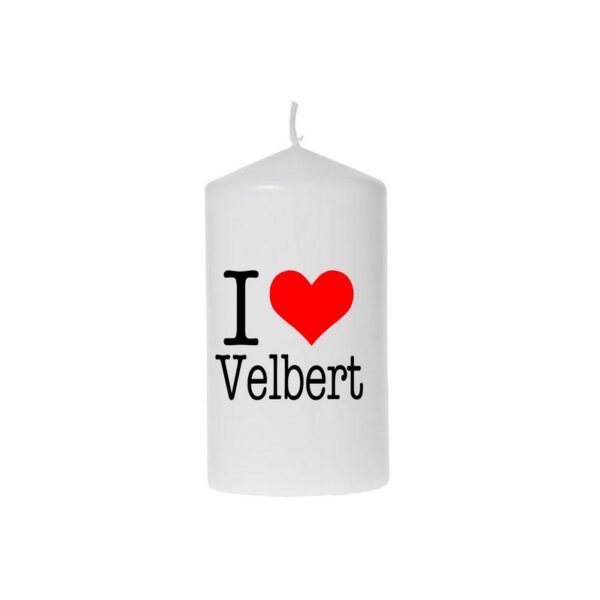 Kerze I love Velbert