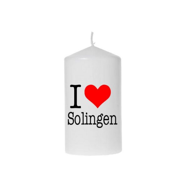 Kerze I love Solingen