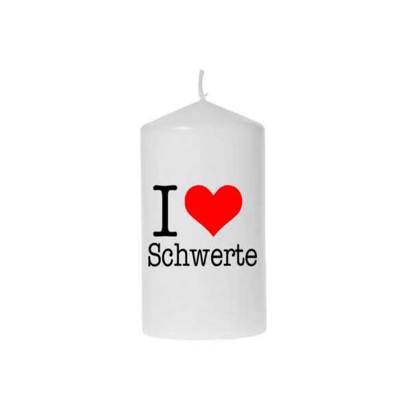 Kerze I love Schwerte