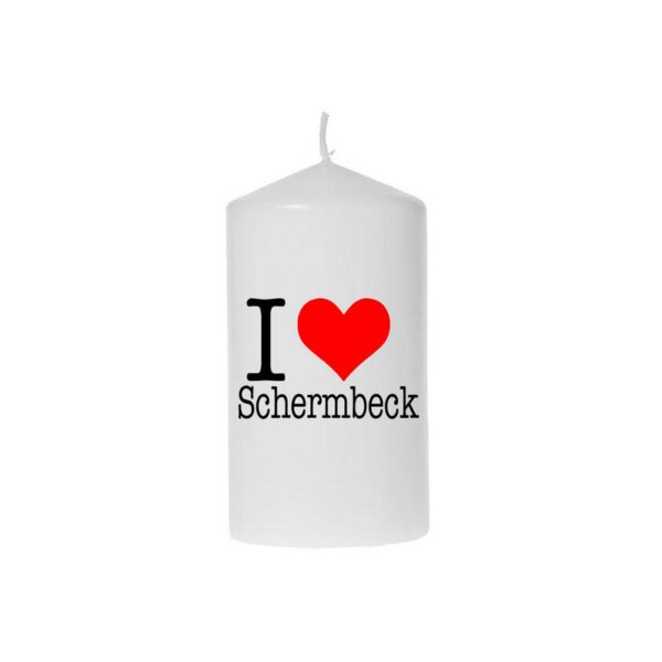 Kerze I love Schermbeck