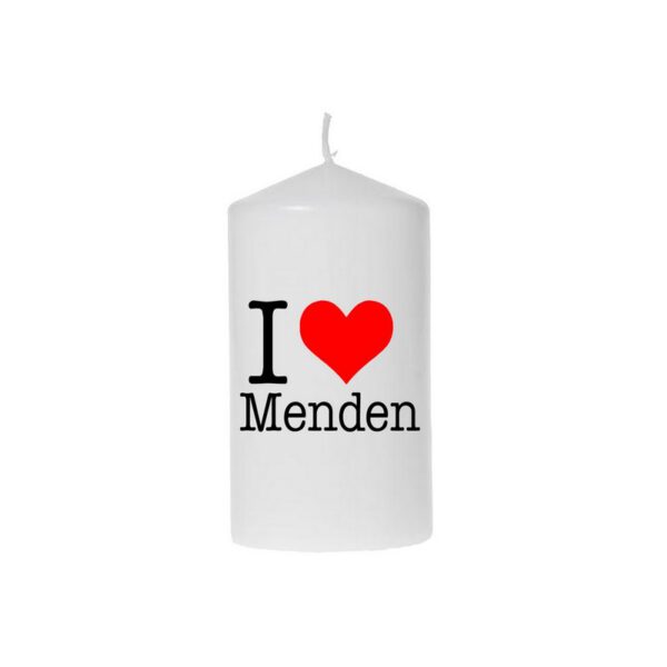 Kerze I love Menden