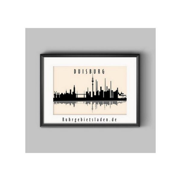 Duisburg Skyline Poster  A3