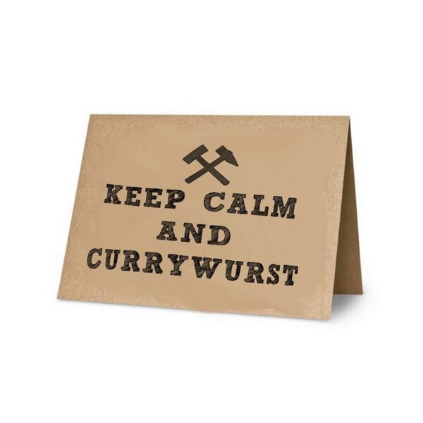 Klappkarte:Keep Calm-Currywurs