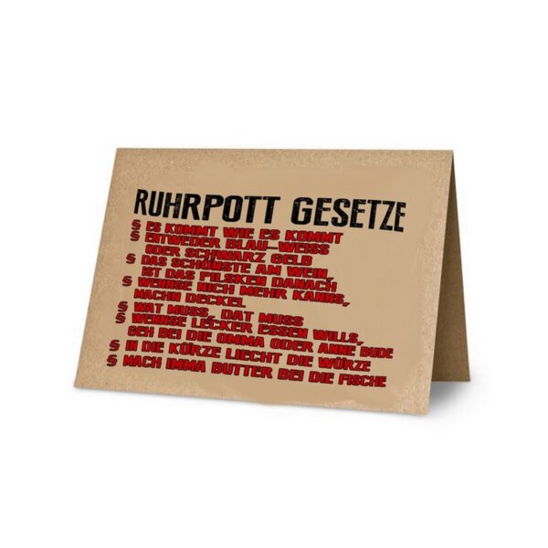 Klappkarte:Ruhrpott Gesetze