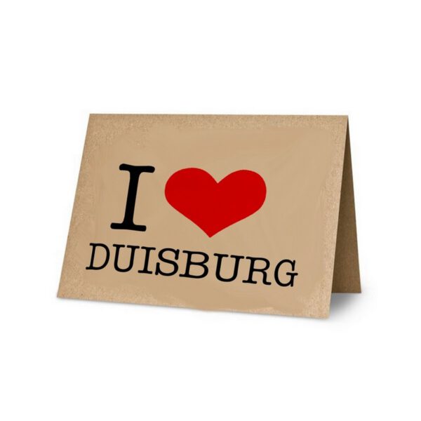 Klappkarte:I Love Duisburg