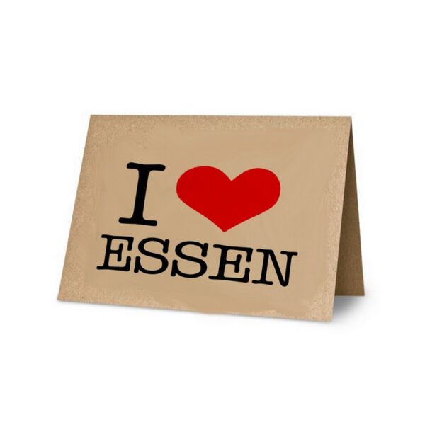 Klappkarte:I Love Essen