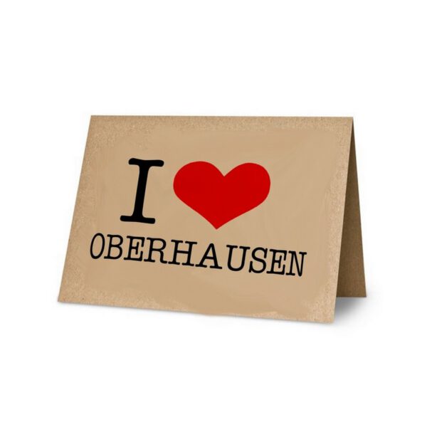 Klappkarte:I Love Oberhausen