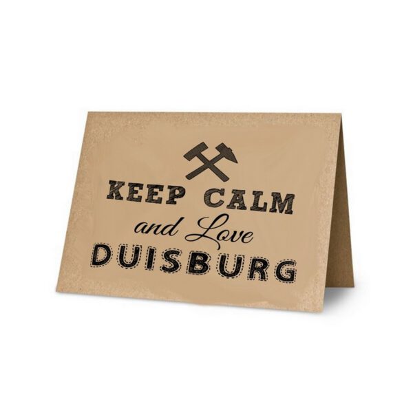 Klappkarte:Keep Calm Duisburg